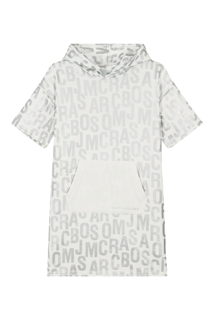 Kids Logo Print Hooded Dress