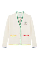 Casa Embroidered Knit Cardigan