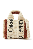 Buy Chloé Woody Nano Crochet Tote Bag for Womens
