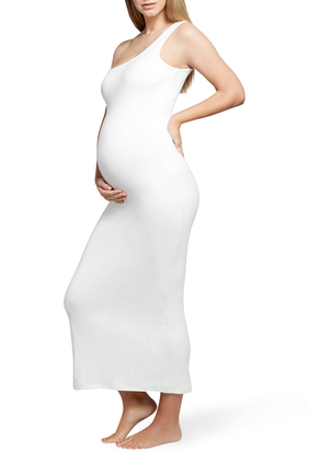The Sarah One-Shoulder Maternity Dress