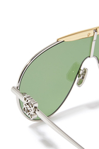 Aviator Shield Sunglasses