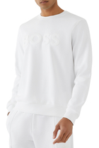 Logo Cotton Blend Relaxed Fit Sweatshirt