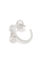 Cleo 18K White Gold & Full Diamond Earrings