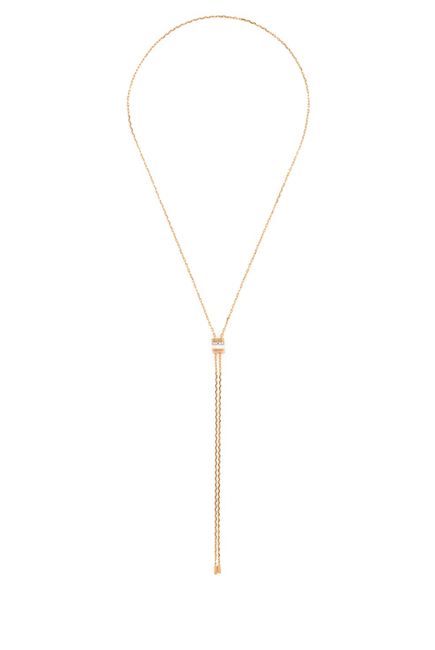 Quatre White Edition Necklace, set with Diamonds