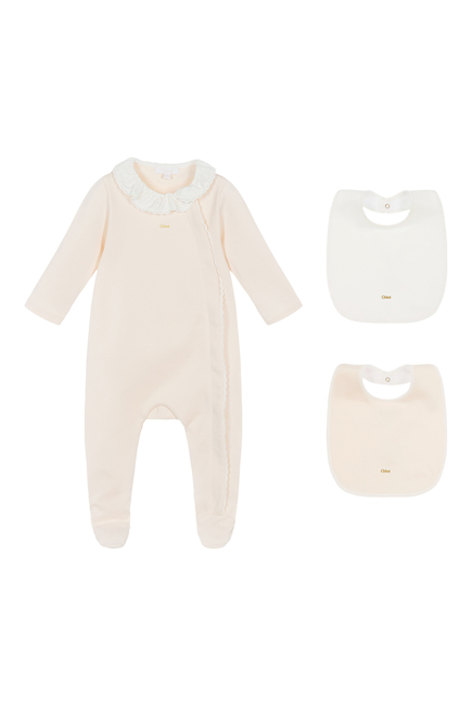 Kids Scallop-Edge Pajama Set