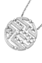 Avenues Luxe Chain Necklace, 18k White Gold with Diamonds