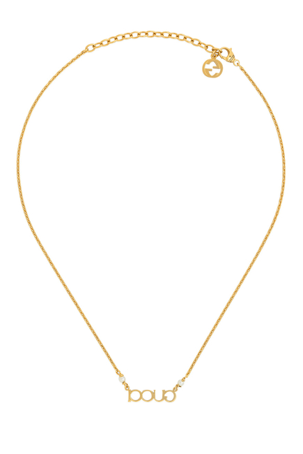 Logo Letter Necklace