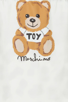 Teddy Bear Print Panelled Blanket