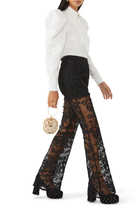 Corded Lace Flared Pants