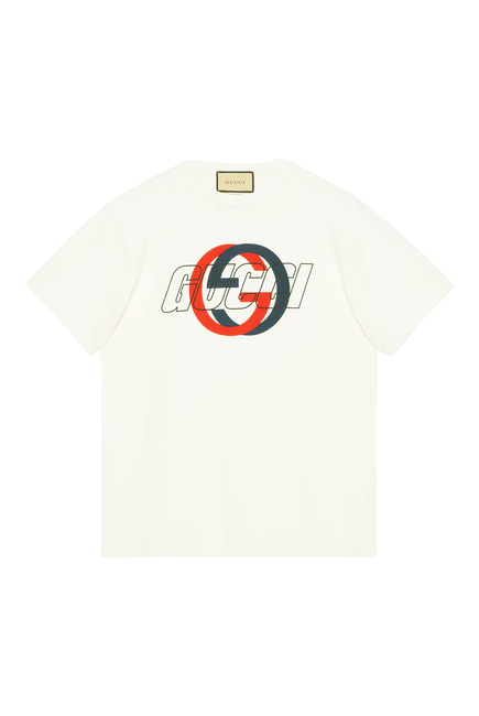 Logo Print Cotton Jersey T-Shirt