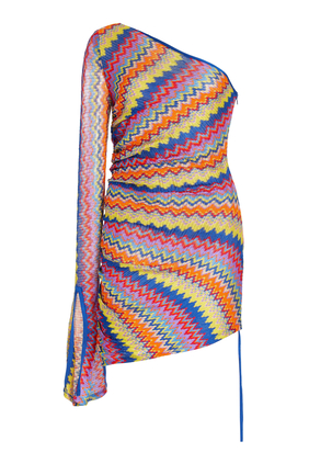 Devon Knit One-Shoulder Mini Dress