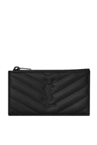 Monogram Fragments Zip Card Case