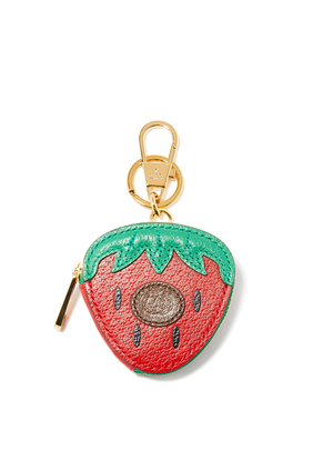 Strawberry Coin Purse Key Ring