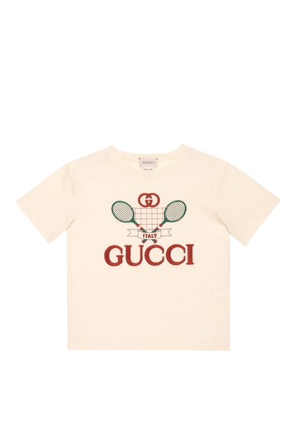 Gucci Gucci Tennis Logo T-Shirt