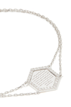 Ayat Al Kursi Small Bracelet, 18k White Gold & Diamond