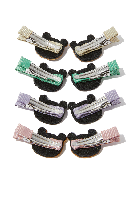 Kids Billi Bear Mini Clips, Set of Eight