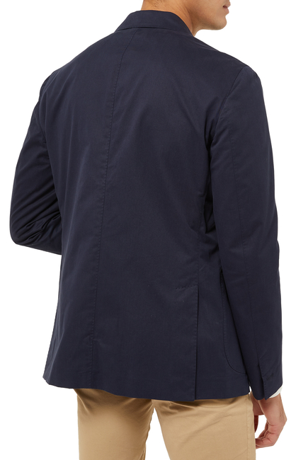 Single-Breasted Cotton-Cashmere Jacket