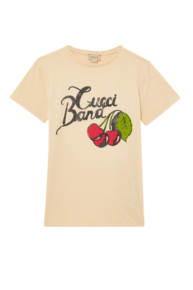 'Gucci Band' Cotton Jersey T-Shirt