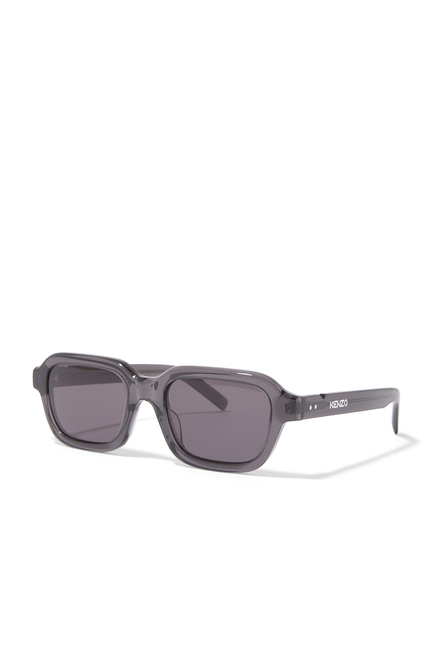 Rectangular Transparent Sunglasses