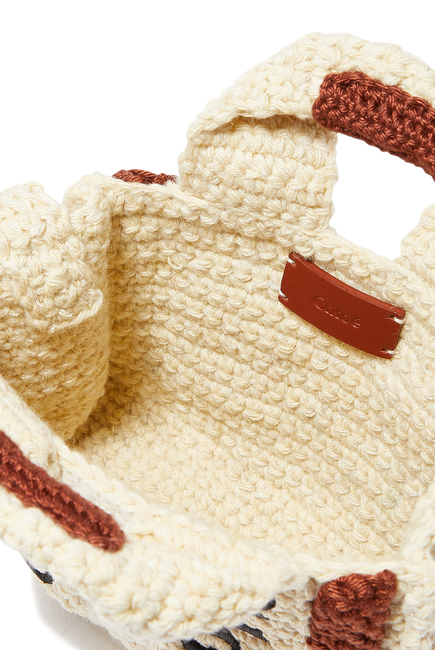 Woody Nano Crochet Tote Bag