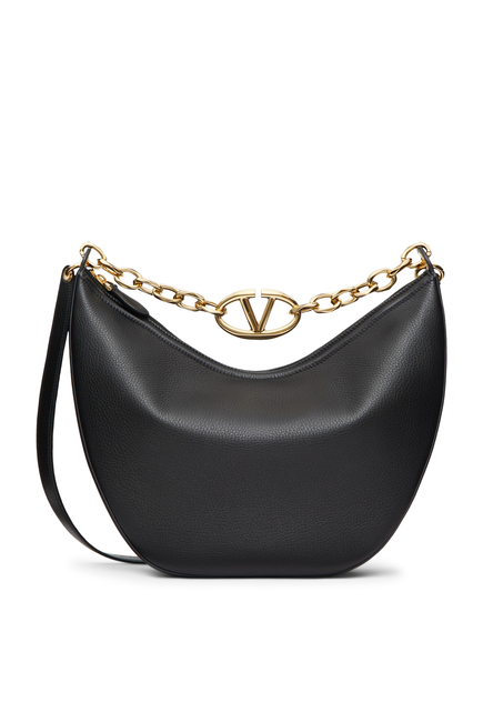 Vlogo Medium Moon Shoulder Bag