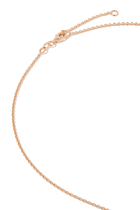 Malachite Pendant Necklace, 18k Rose Gold & Diamonds