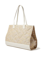 Raffia Shopper Tote Bag