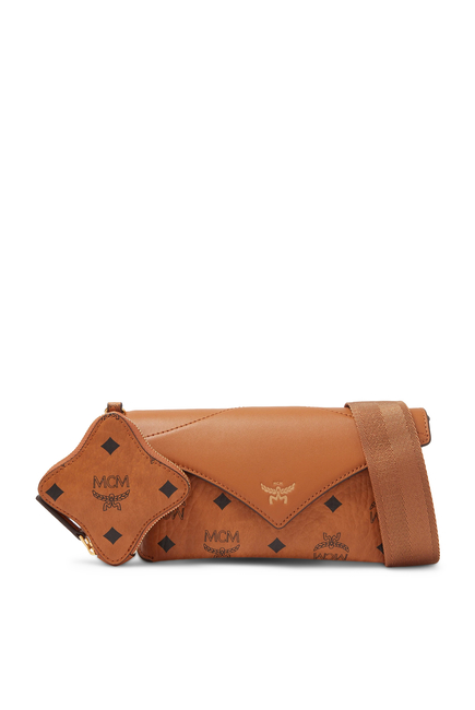 Diamond Flat Pouch in Visetos