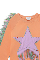 Kids Fringed Star Sweatshirt