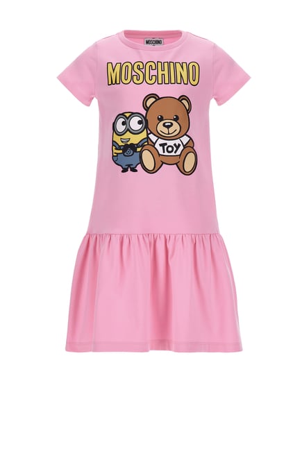 Moschino Kids X Minions Teddy Bear-Print T-shirt Dress