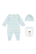 Zigzag Logo Babygrow Gift Set