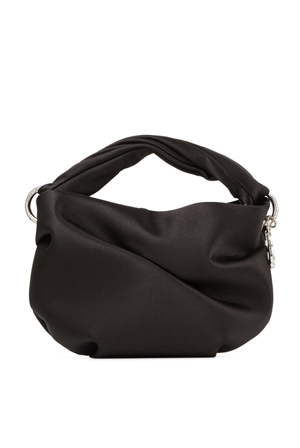 Bonny Black Satin Bag