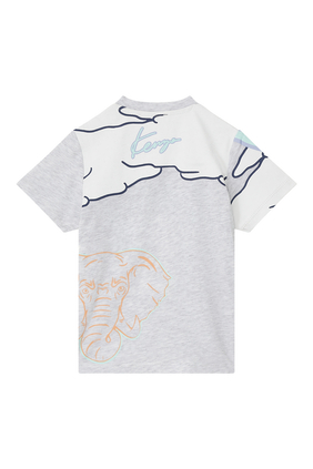Kids Logo-Print Tiger T-Shirt