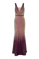 Sequined Sheath Gown