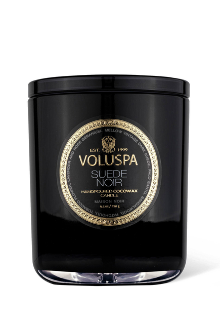 Suede Noir Classic Candle