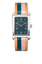 Cecilia Rectangular Striped Watch