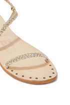 Metallic Braid Sandals