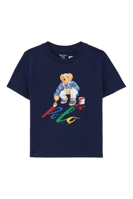 Buy Polo Ralph Lauren Kids Bear Logo T-Shirt for Boy | Bloomingdale's UAE