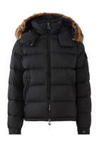 Fur-trimmed Quilted Shell Jacket