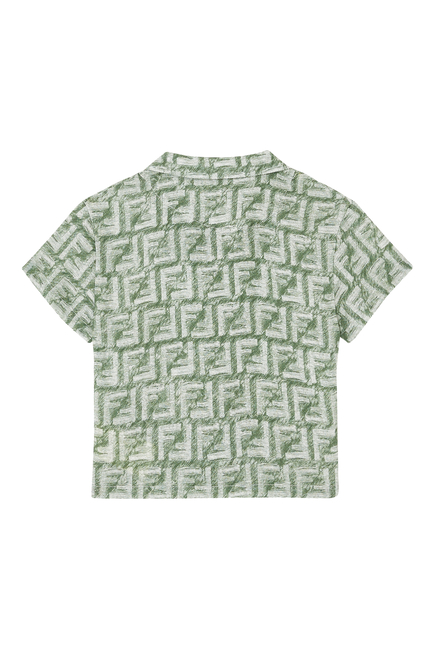 Camicia Fringed Print Shirt
