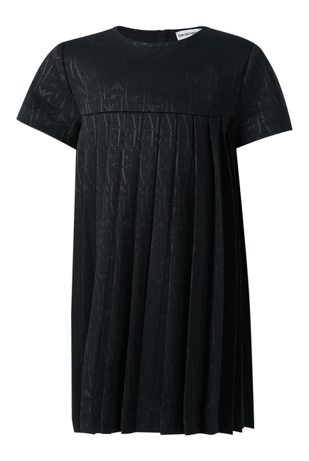 Kids Monogram Pleated Dress