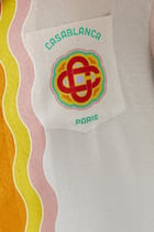 Rainbow Monogram Silk Shirt