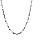 Open Station 24in Box Chain Necklace, Sterling Silver