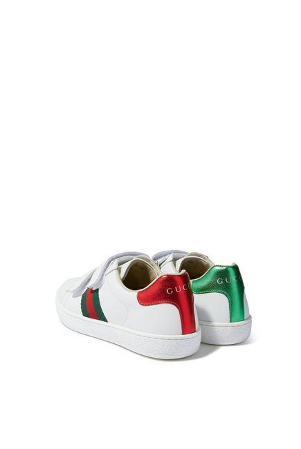 Toddler Leather Sneaker With Web