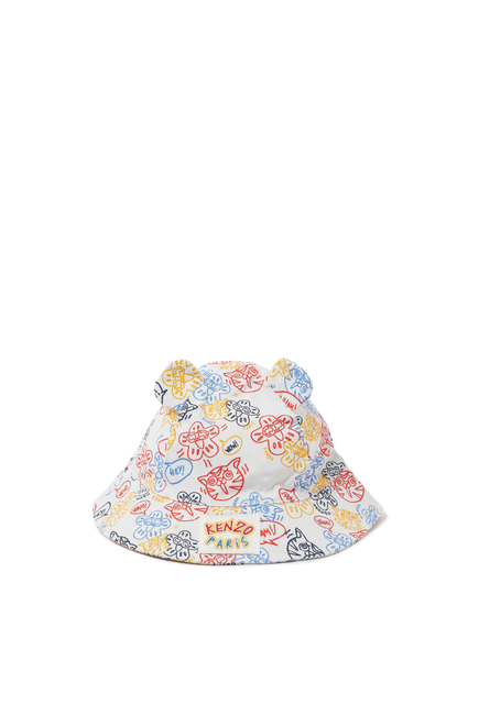 Kids Printed Bucket Hat