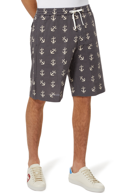 Anchor Print Shorts