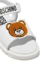 Kids Teddy Bear Logo Sandals