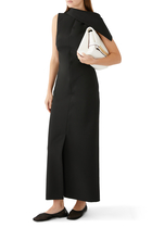 Sculptural Open Back Tailored Dress