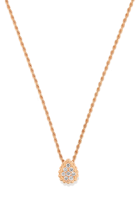 Serpent Bohème XS Motif Pendant,  18k Pink Gold & Diamonds