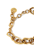 Lutèce Chain Bracelet, 24k Gold-Plated Brass
